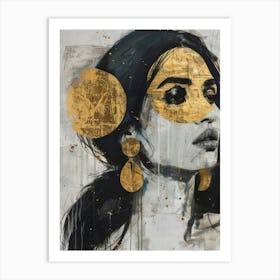 Gold Mask Art Print