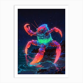 Crab In The Sea Art Print