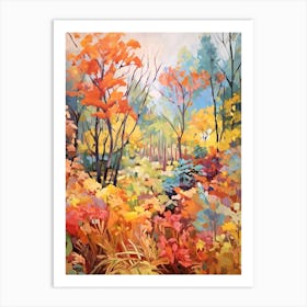 Autumn Gardens Painting Matthaei Botanical Gardens Usa 1 Art Print