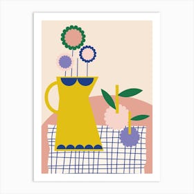 Yellow Vase 1 Art Print