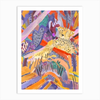Cheetah Jungle  Art Print