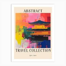 Abstract Travel Collection Poster Kyoto Japan 1 Art Print