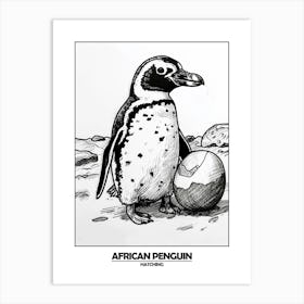 Penguin Hatching Poster 1 Art Print