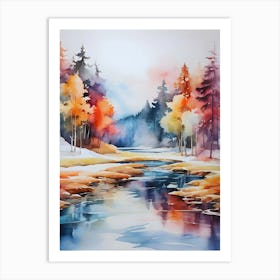 Autumn River 2 Art Print