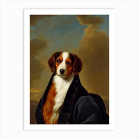 Nederlandse Kooikerhondje Renaissance Portrait Oil Painting Art Print