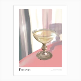 Prosseco Illustrated Print Art Print