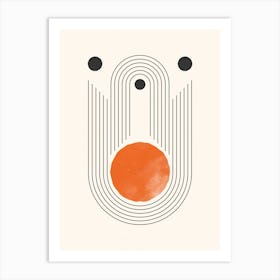 U orange Art Print