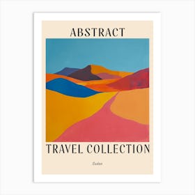 Abstract Travel Collection Poster Sudan 1 Art Print