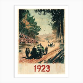 Aihrgdesign A Vintage Sports Poster For The Inaugural 24 Hour 5334cfd3 E40f 4775 9d8e D12a95be9044 3 Art Print