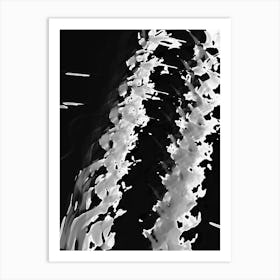 Black And White Abstract 5 Art Print