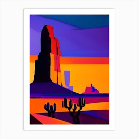 Desert Abstract Sunset 2 Art Print