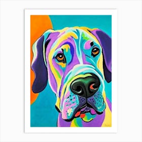 Neapolitan Mastiff Fauvist Style Dog Art Print