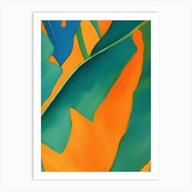 Tropical Leaves Vibrant colors Art Print