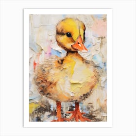 Fun Duckling Collage Mixed Media 2 Art Print