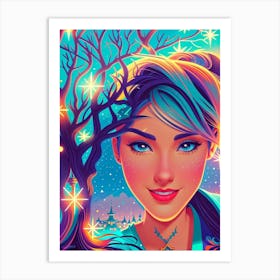 Fairytale Girl 4 Art Print