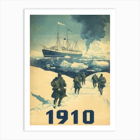 Aihrgdesign A Vintage Adventure Poster Of A Polar Exploration Fc1052d9 14f2 4fd1 A208 B3b46d6bbb7f 0 Art Print