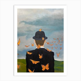 Here Today Gone Tomorrow Monarch Butterflies Art Print