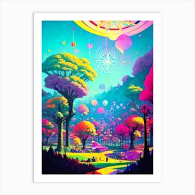 Psychedelic Painting, Psychedelic Art, Psychedelic Art, Psychedelic Art, 1 Art Print