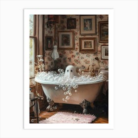 Ghost In The Bath 1 Art Print