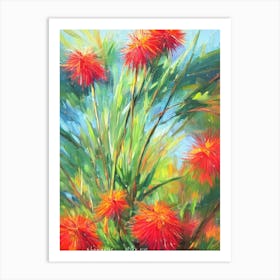 Bottlebrush Plant Impressionist Painting Art Print