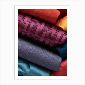 Colorful Fabrics Art Print