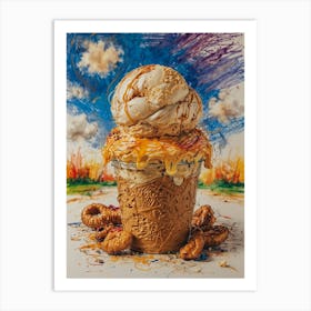 Ice Cream Sundae 23 Art Print