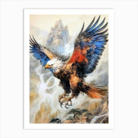 Eagle In Flight animal bird Art Print