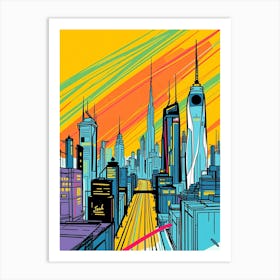 New York City Skyline 7 Art Print