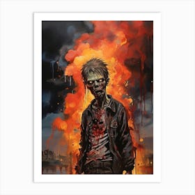 Zombies Of Paris Art Print