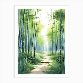 Bamboo Forest Path Art Print