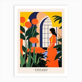Garfield Park Conservatory 3 Chicago Colourful Travel Poster Art Print