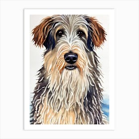 Komondor Watercolour Dog Art Print