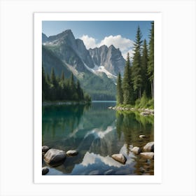 Mountain Lake 1 Art Print