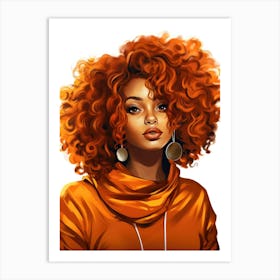 Afro Girl 15 Art Print