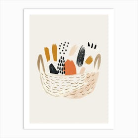 Basket Of Flowers 7 Art Print