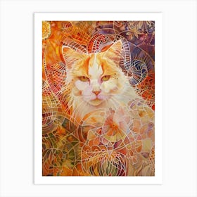 Cat Painting 4 Art Print