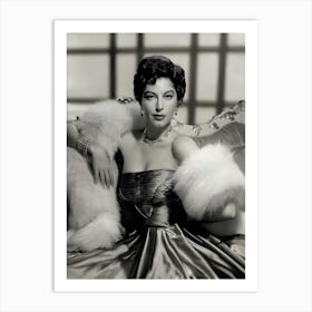 Portrait Of Ava Gardner Art Print