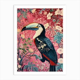 Floral Animal Painting Toucan 3 Art Print