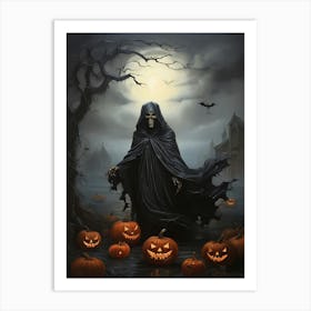 Halloween Skeleton 1 Art Print