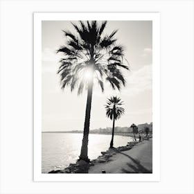 Cannes, France, Black And White Old Photo 1 Art Print