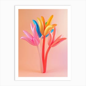 Dreamy Inflatable Flowers Kangaroo Paw 3 Art Print