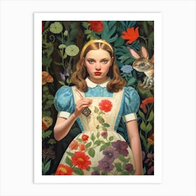 Alice In Wonderland Kitsch Art Print