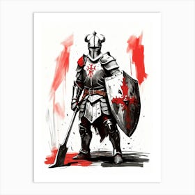 Knight In Armor 1 Art Print