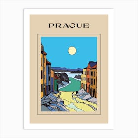 Minimal Design Style Of Prague, Czech Republic1 Poster Art Print