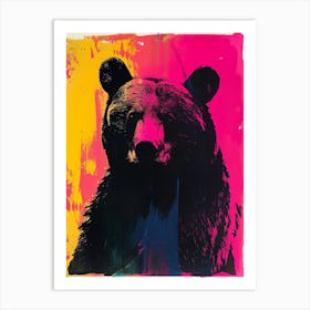 Polaroid Style Bear 1 Art Print