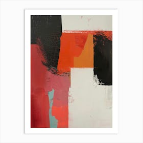 'Red And Black' Art Print