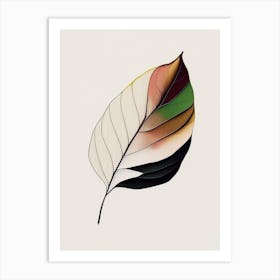 Magnolia Leaf Abstract Art Print