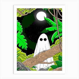 Ghost In Jungle Art Print