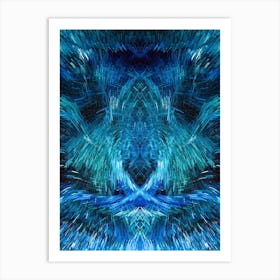 Abstract Blue Painting Art Print