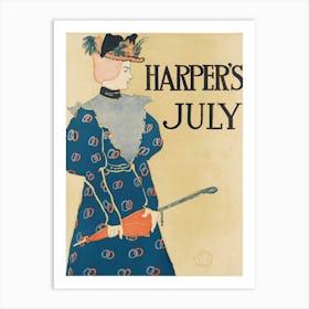 Harper's July, Edward Penfield 1 Art Print